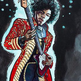 Jimi Hendrix von Adri van Kooten