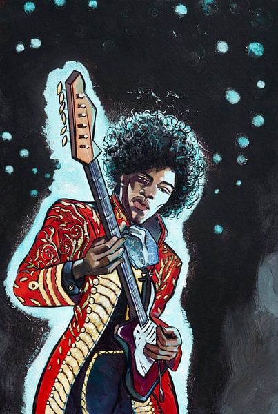 Jimi Hendrix von Adri van Kooten