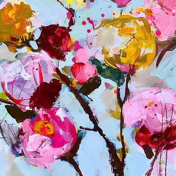 Ausdrucksstarke Blumen: Ein Tanz der Farben und Formen