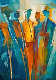 Abstracte Figuren | Mensen van Kunst Kriebels