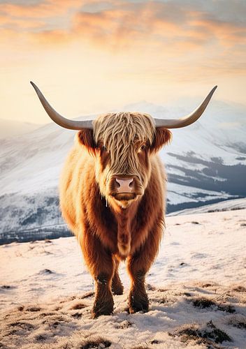 Schotse Hooglander Hoogland Koe