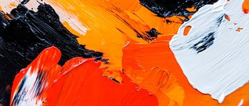 Kleurenexplosie in oranje en zwart