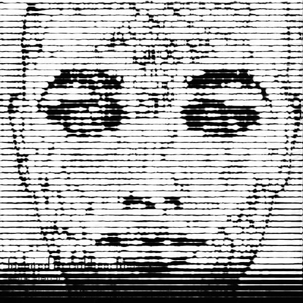 Abstraktes Porträt Frau von Maurice Dawson