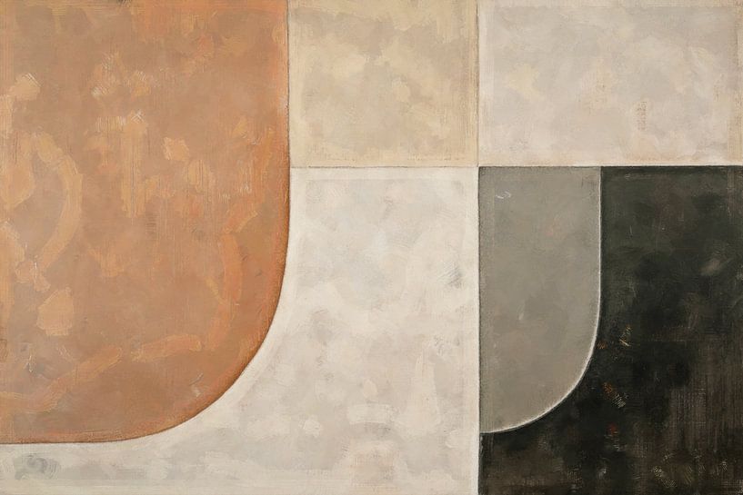 Japandi Abstract - Sphere and Planes by Whale & Sons
