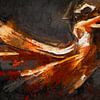 Fiery Dance - Abstract Tango in Motion by Arjen Roos