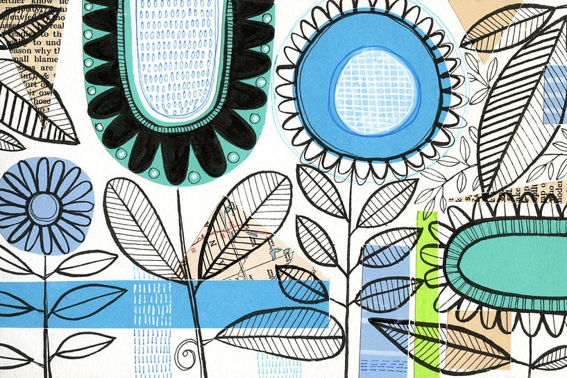 Botanische Collage 06 von Susan Black by The Artcircle