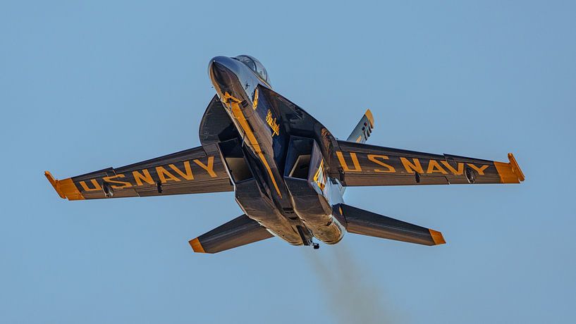 Boeing F/A-18 F Super Hornet of the Blue Angels. by Jaap van den Berg