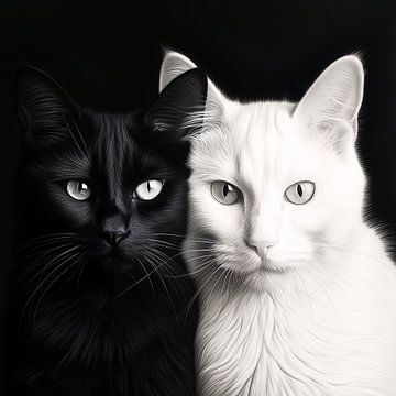 Katzen yin und yang