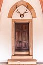 A satinwood door with antlers above it by Dafne Vos thumbnail