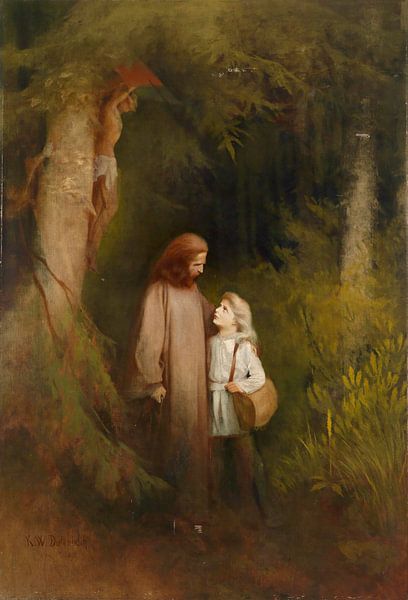 Karl Wilhelm Diefenbach, Farewell, 1892 by Atelier Liesjes