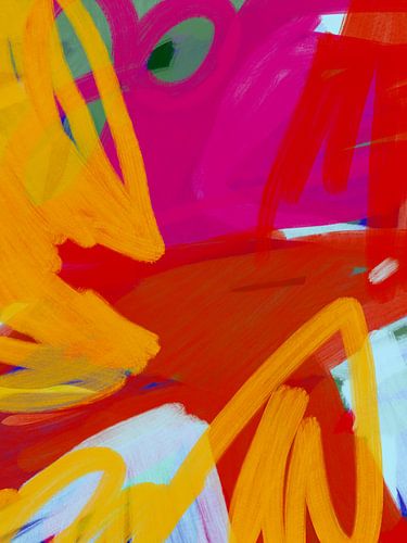 Her dress flowing in the wind - digital painting by studio esther walter
