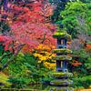 Jardin Kenrokuen, Kanazawa, Japon en automne sur Winne Köhn