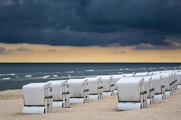 Strandkörbe in Zinnowitz auf der Insel Usedom von Rico Ködder
