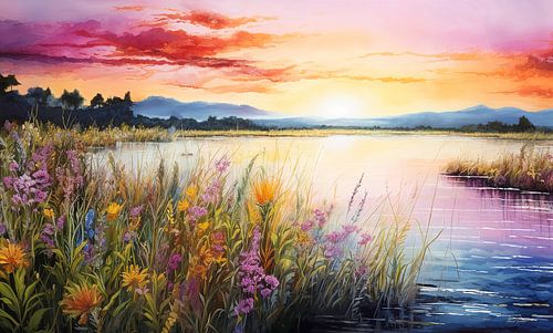 landschap in zachte kleuren