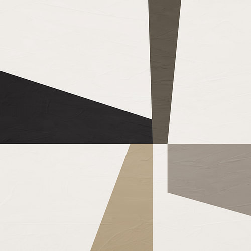 Minimalistische abstracte kunst met geometrische vormen in aardetinten