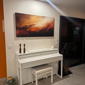 Customer photo: A Touch of Orange #II by Whale & Sons, on ArtFrame