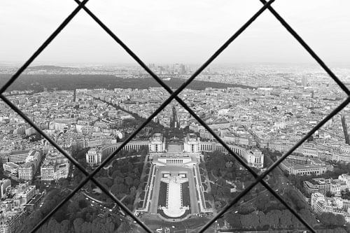 Het uitzicht op Palais de Chaillot in Parijs