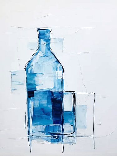 Blue Bottle Style Abstract