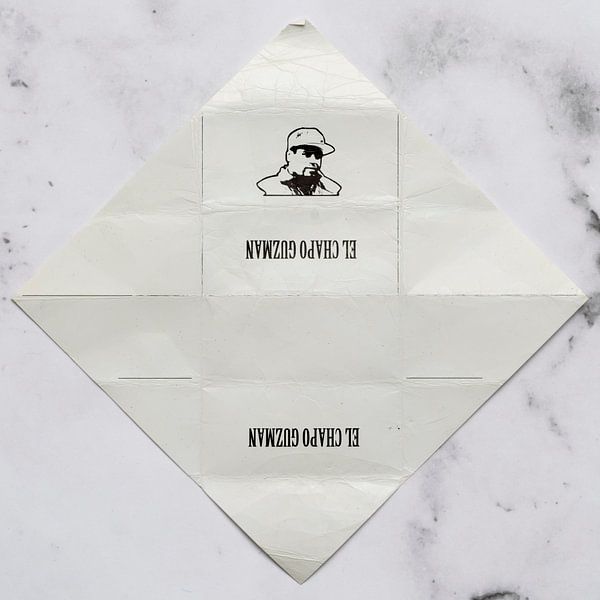Gnome post El Chapo on marble by Floris Kok