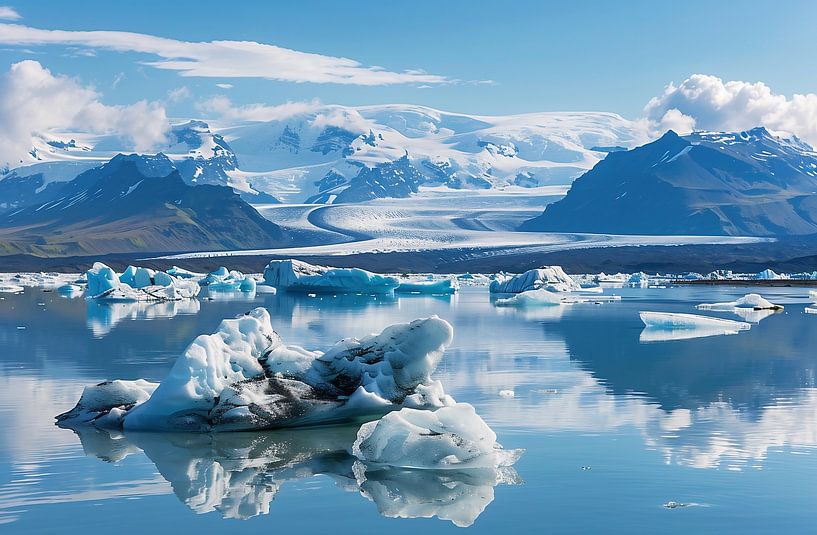 Magische winterverlichting van fernlichtsicht