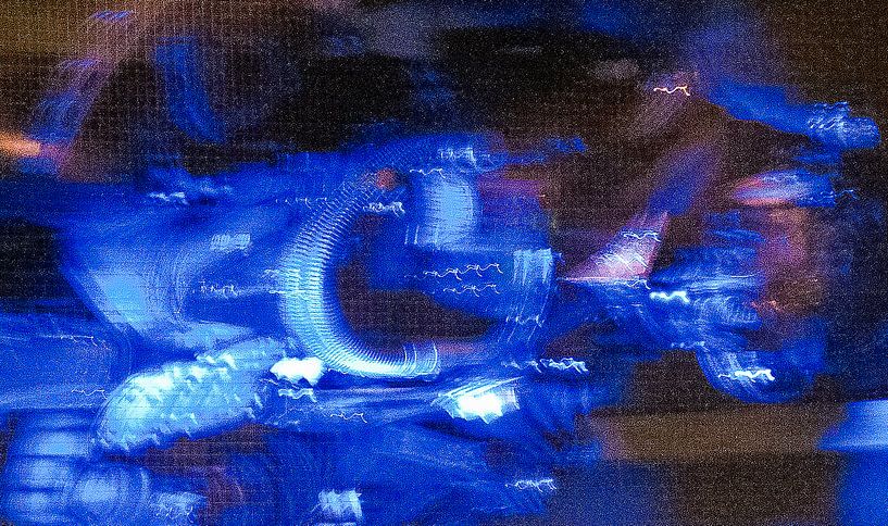 Abstract blue by Kees Martijn Nix