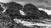 Wasserfall Latefossen, Norwegen von Henk Meijer Photography Miniaturansicht