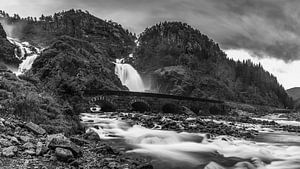 Wasserfall Latefossen, Norwegen