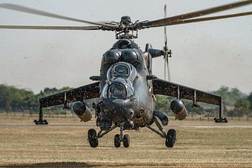 Mil Mi-24P Hind of the Hungarian Air Force. by Jaap van den Berg
