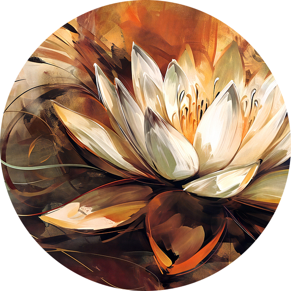 Lotus Abstract van Jacky