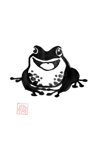 Lächelnder Frosch