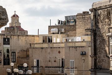 daken en kerktoren in Rabat Malta