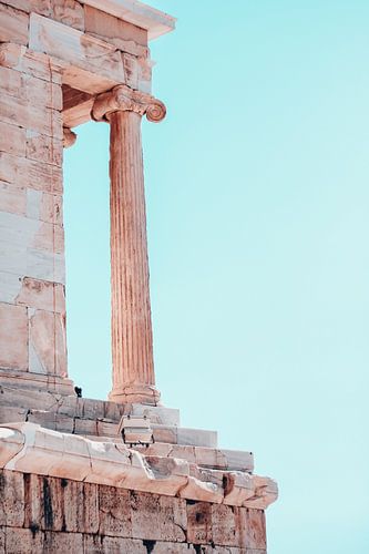 Acropole d'Athènes, Grèce, avec ciel bleu sur Madinja Groenenberg