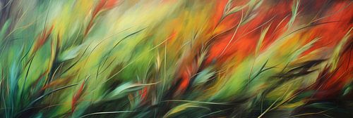 Abstract surreal grass background