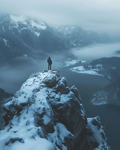 Blick über die Winterlandschaft von fernlichtsicht