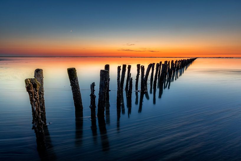 Sunset Wadden Sea Flood by Jacques Jullens