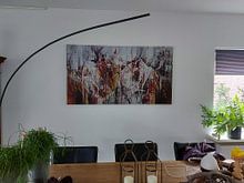Kundenfoto: Einfaches Rot von Ria van Werven, auf leinwand