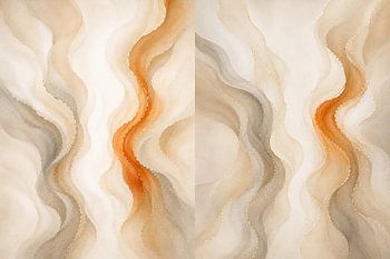Bundle 2: Dual Flow Abstract Harmony And Golden Drift Abstract Layers