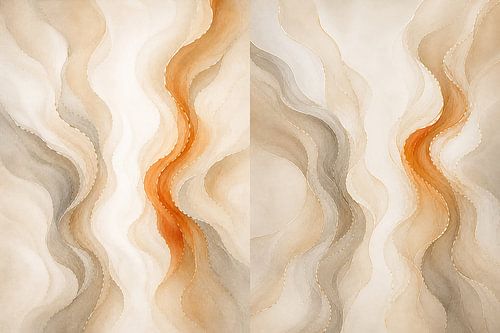 Bundle 2: Dual Flow Abstract Harmony And Golden Drift Abstract Layers