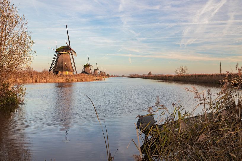 Uitzicht op de Kinderdijk van Meindert Marinus