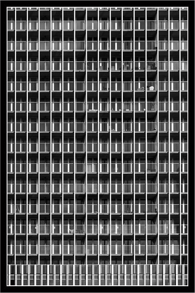 Le Rotterdam, comptage des balcons par Michèle Huge