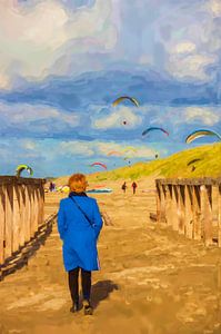 Wind Flight - Marche vers les parapentes