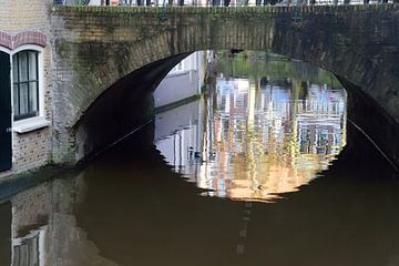 Reflecties onder de brug van Frank's Awesome Travels