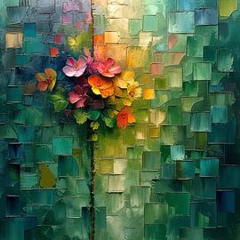 Petal Patchwork Surge by Art Whims