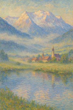 Mist over de Beierse Alpen van Travel Shop