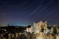 Ghent by night: Gravensteen under the starry skies by Erik Brons thumbnail