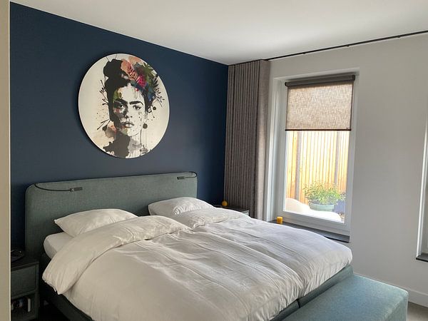 Customer photo: Black & white with flower colour splash by Bianca ter Riet