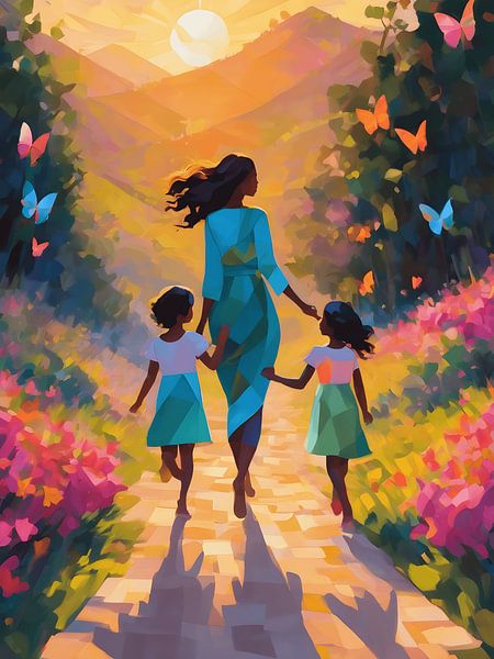 Motherhood pure happiness by Jolique Arte