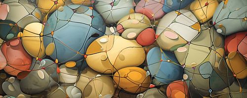 Abstrakte Pastellfarben | Organische Farbflächen