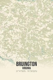 Vintage map of Bruington (Virginia), USA. by Prints of Place