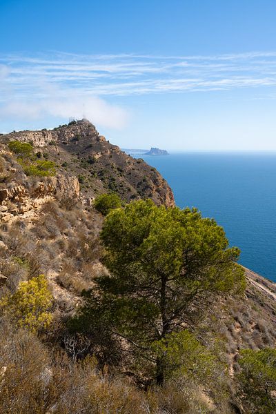 Coastal cliffs and blue Mediterranean by Adriana Mueller